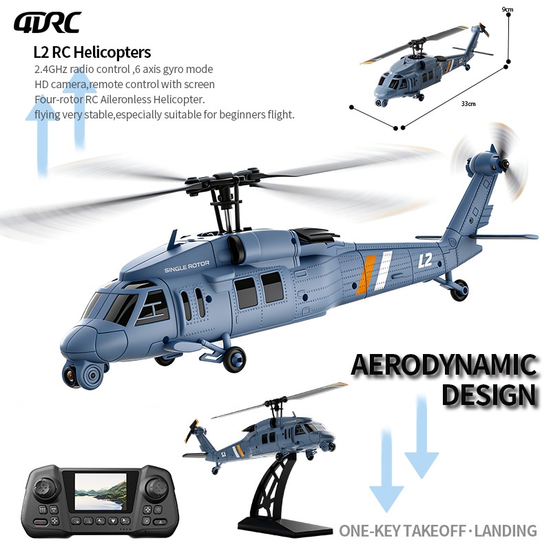 Rc Helicopter Nitro - Helikopter RC 4DRC New L2 8K