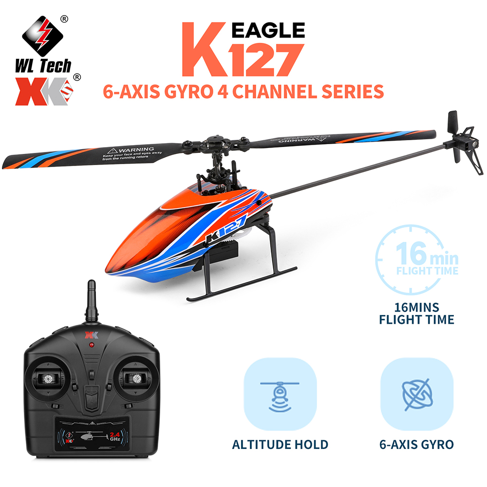 Rc Helicopter Nitro - WLtoys XK K127 2.4G 4CH 6-Aixs